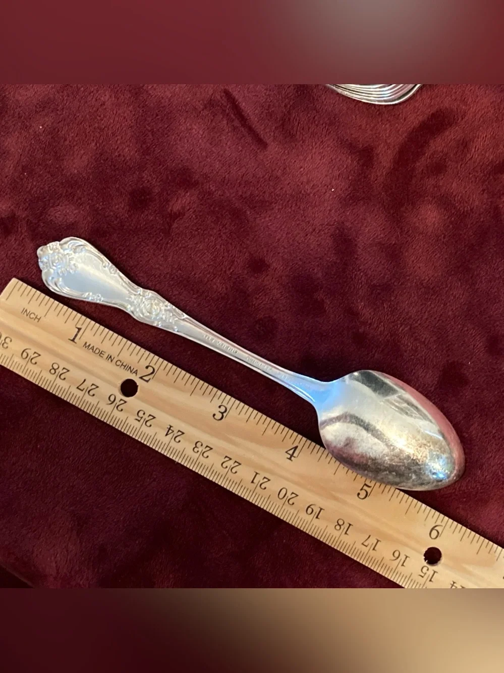 Set of 10 Wm A Rogers Oneida Sectional Silver Plate 6” Dinner Spoons
